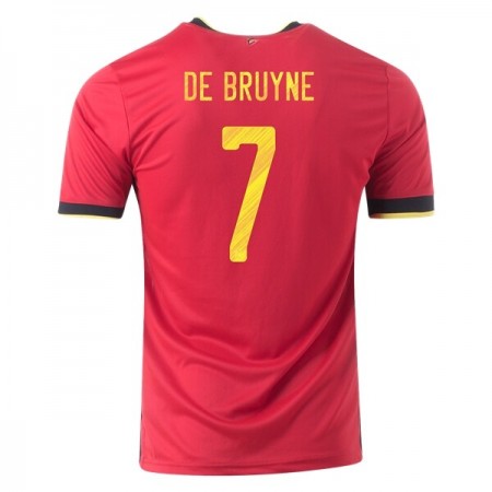 Divisa di Calcio Belgio Kevin De Bruyne 7 Prima Euro 2020